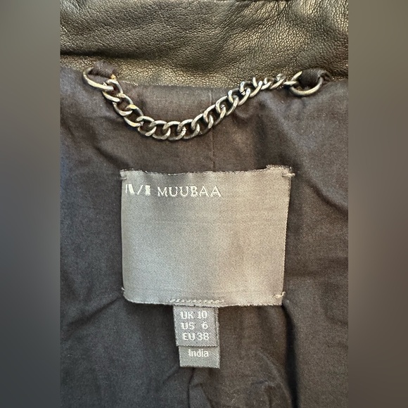 MUUBAA Genuine Leather Jacket size 10 - Picture 4 of 6